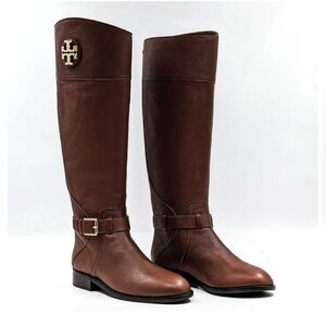TORY BURCH Leather Adeline Riding Boots 7M